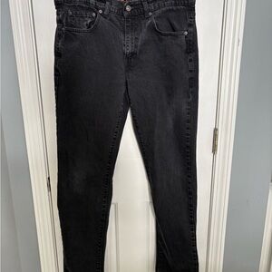 Urban Pipeline Jeans Men 34x32 Black Slim Fit Straight Stretch Denim Pants